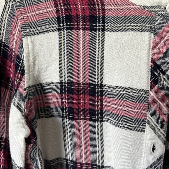 RAILS Women’s Hunter Plaid Button-Down Shirt- White Midnight Rose/ Size Small - Picture 8 of 13